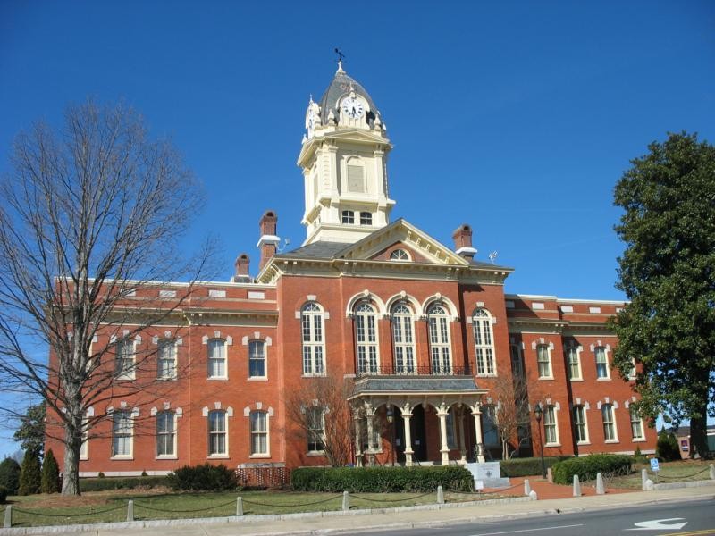 Historic Union County Courthouse in downtown Monroe, NC